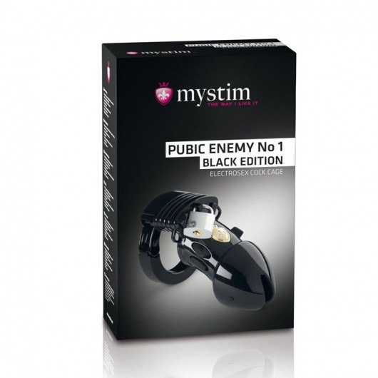 Пояс верности с электростимуляцией Mystim Pubic Enemy No1 Black Edition - MyStim - купить с доставкой в Самаре