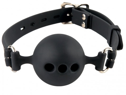 Силиконовый кляп-шар с отверстиями для дыхания Silicone Breathable Ball Gag Small - Pipedream - купить с доставкой в Самаре