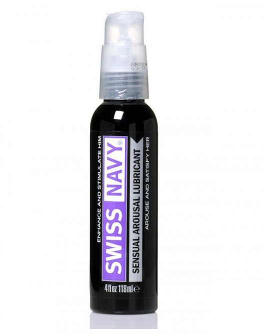 Возбуждающий гель-лубрикант на водной основе Sensual Arousal Lubricant  - 118 мл. - Swiss navy - купить с доставкой в Самаре