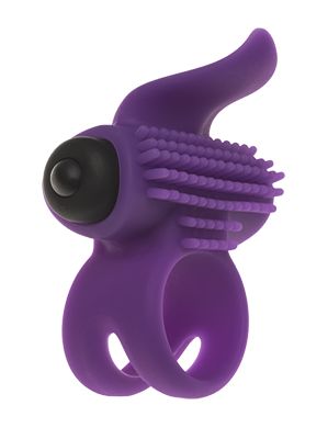 Эрекционное кольцо с подхватом мошонки и стимуляцией клитора Bullet Lastic Ring - Adrien Lastic - в Самаре купить с доставкой