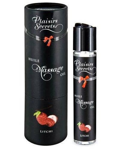Массажное масло с ароматом личи Huile de Massage Gourmande Litchi - 59 мл. - Plaisir Secret - купить с доставкой в Самаре