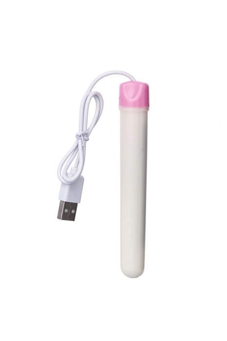 Мастурбатор-вагина в белой колбе с присоской и функцией нагрева - A-toys - в Самаре купить с доставкой