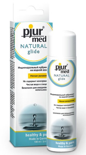 Нейтральный лубрикант на водной основе pjur MED Natural glide - 100 мл. - Pjur - купить с доставкой в Самаре