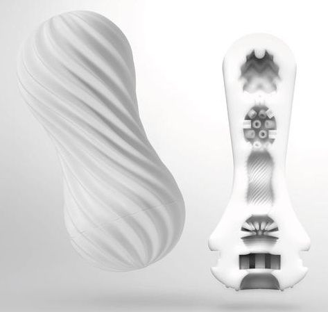Мастурбатор FLEX Silky White с мягким рельефом - Tenga - в Самаре купить с доставкой