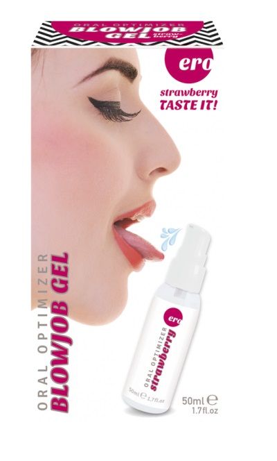 Увлажняющий гель для орального секса с ароматом клубники - 50 мл. - Ero - купить с доставкой в Самаре