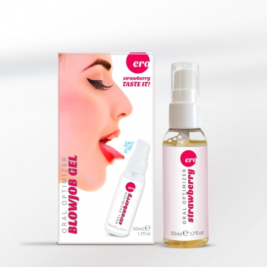 Увлажняющий гель для орального секса с ароматом клубники - 50 мл. - Ero - купить с доставкой в Самаре