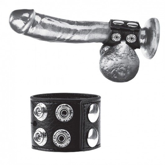 Ремень на член и мошонку 1.5  Cock Ring With Ball Strap - BlueLine - купить с доставкой в Самаре