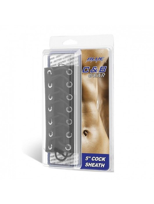 Сбруя на член на шнуровке 5  Cock Sheath - BlueLine - купить с доставкой в Самаре
