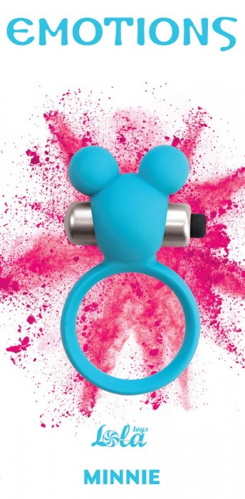 Голубое эрекционное виброколечко Emotions Minnie Breeze - Lola Games - в Самаре купить с доставкой