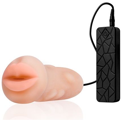 Мастурбатор-ротик с вибрацией REALSTUFF VIBRATING MASTURBATOR MOUTH - Dream Toys - в Самаре купить с доставкой