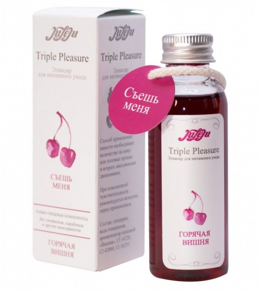Эликсир Triple Pleasure  Горячая вишня  - 65 гр. - JULEJU - купить с доставкой в Самаре