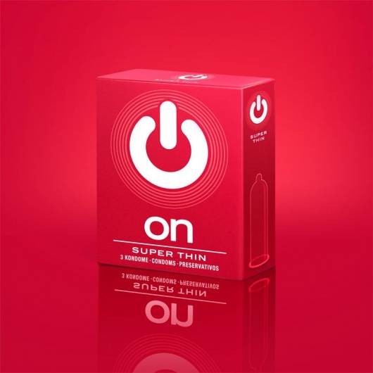 Супертонкие презервативы ON) Super Thin - 3 шт. - ON) - купить с доставкой в Самаре