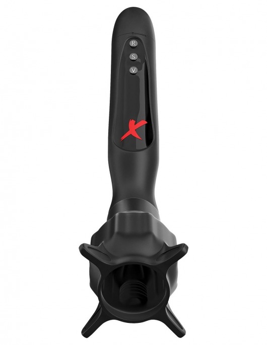 Чёрный вибростимулятор для головки члена с эффектом всасывания Vibrating Roto-Sucker - Pipedream - в Самаре купить с доставкой