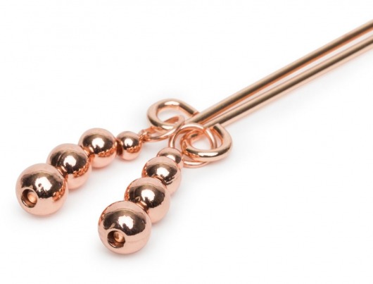 Золотистые зажимы для сосков и клитора All Sensation Nipple and Clitoral Chain - Fifty Shades of Grey - купить с доставкой в Самаре