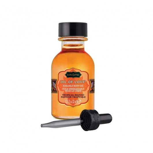 Масло для ласк с ароматом манго Oil of Love Tropical Mango - 22 мл. - Kama Sutra - купить с доставкой в Самаре