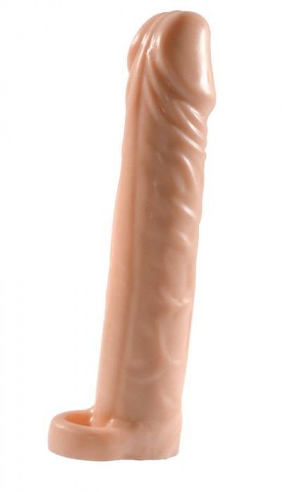 Телесная насадка-удлинитель Extension sleeve с подхватом - 17 см. - Sitabella - в Самаре купить с доставкой