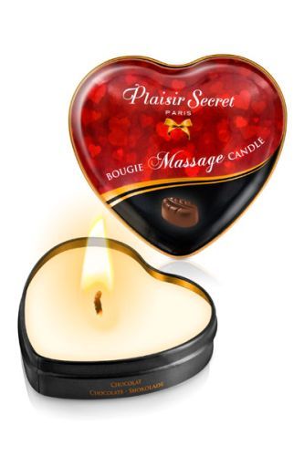 Массажная свеча с ароматом шоколада Bougie Massage Candle - 35 мл. - Plaisir Secret - купить с доставкой в Самаре