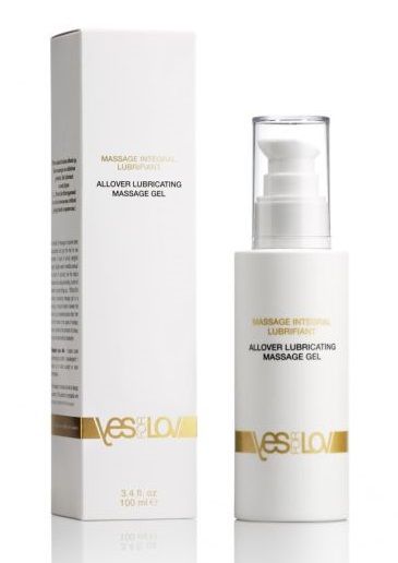 Массажный гель-смазка на силиконовой основе Allover Massage Gel - 100 мл. - YESforLOV - купить с доставкой в Самаре