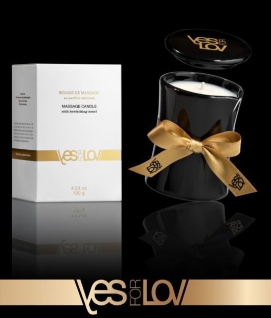 Массажная аромасвеча BEWITCHING MASSAGE CANDLE - 120 мл. - YESforLOV - купить с доставкой в Самаре