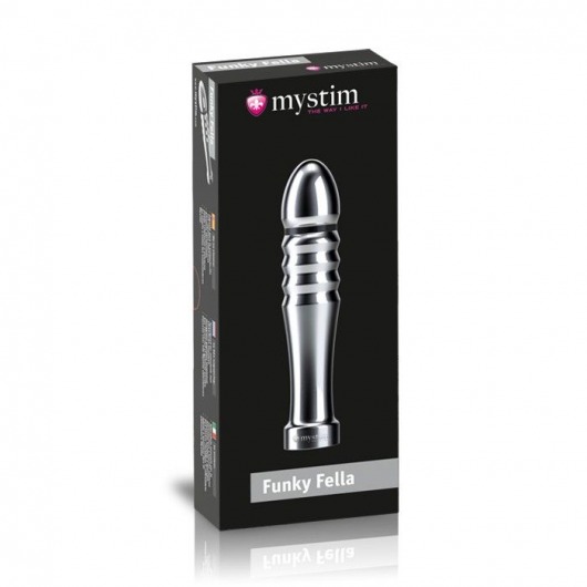 Ребристый фаллоимитатор для электростимуляции Funky Fella Rill Dildo - 13 см. - MyStim - купить с доставкой в Самаре
