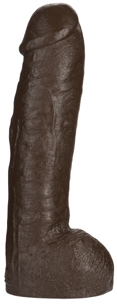 Большая насадка для трусиков Vac-U-Lock Realistic Hung - 31,7 см. - Doc Johnson - купить с доставкой в Самаре