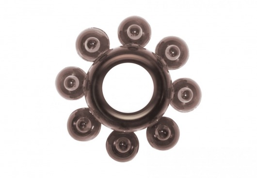 Чёрное эрекционное кольцо Rings Bubbles - Lola Games - в Самаре купить с доставкой