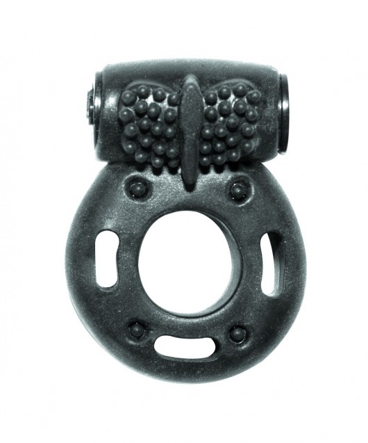 Черное эрекционное кольцо с вибрацией Rings Axle-pin - Lola Games - в Самаре купить с доставкой