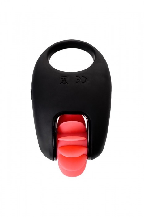 Чёрно-красное эрекционное виброкольцо Erotist - Erotist Adult Toys - в Самаре купить с доставкой