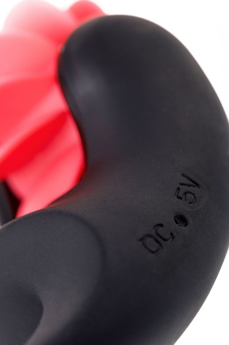 Чёрно-красное эрекционное виброкольцо Erotist - Erotist Adult Toys - в Самаре купить с доставкой