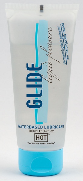 Интимная смазка на водной основе Glide - 100 мл. - HOT - купить с доставкой в Самаре