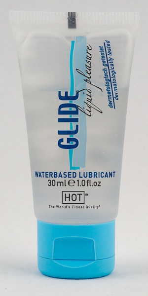 Интимная смазка на водной основе Glide - 30 мл. - HOT - купить с доставкой в Самаре