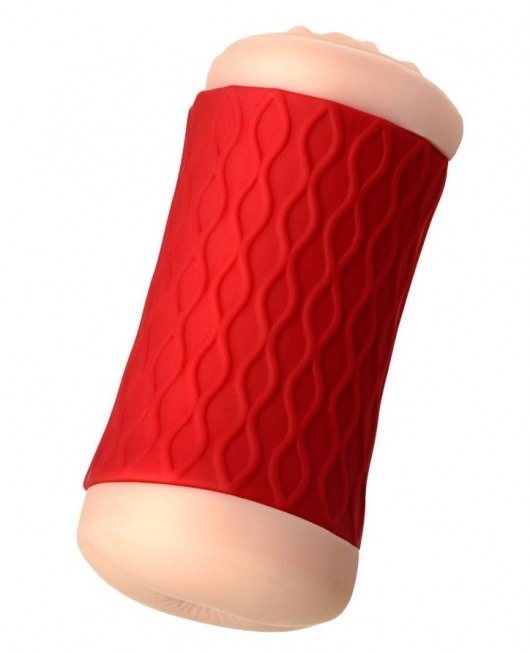 Двухсторонний мастурбатор JOS  NADIN в красном цилиндре - JOS - в Самаре купить с доставкой