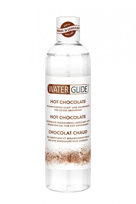 Лубрикант на водной основе с ароматом шоколада HOT CHOCOLATE - 300 мл. - Waterglide - купить с доставкой в Самаре