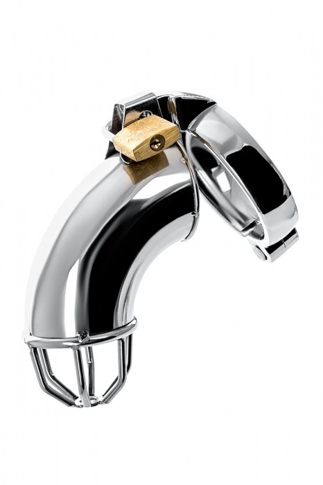 Серебристый мужской пояс верности TOYFA Metal - ToyFa - купить с доставкой в Самаре