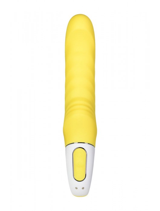 Жёлтый вибратор Yummy Sunshine - 22,5 см. - Satisfyer