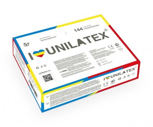Разноцветные ароматизированные презервативы Unilatex Multifruits - 144 шт. - Unilatex - купить с доставкой в Самаре