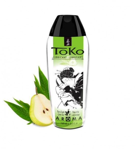 Интимный гель TOKO Pear   Exotic Green Tea с ароматом груши и зеленого чая - 165 мл. - Shunga - купить с доставкой в Самаре