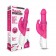 Розовый вибратор-кролик с вращающимися бусинами - 25 см. - Rabbit Essentials купить в Самаре с доставкой в Orgasmix.ru Розовый вибратор-кролик с вращающимися бусинами - 25 см. - Rabbit Essentials