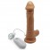 Телесный вибратор 10 Mode Vibrating Carved Dildo - 14 см. - Howells