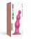 Розовая насадка Strap-On-Me Dildo Plug Beads size L - Strap-on-me - купить с доставкой в Самаре