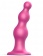 Розовая насадка Strap-On-Me Dildo Plug Beads size L - Strap-on-me - купить с доставкой в Самаре