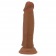 Коричневый фаллоимитатор с подвижной кожей Quentin - 18,4 см. - Baile купить с доставкой в интернет-магазине Orgasmix в Самаре Коричневый фаллоимитатор с подвижной кожей Quentin - 18,4 см. - Baile