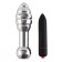 Серебристая анальная пробка OH T2 с рёбрышками и вибрацией - 17 см. - DIOGOL в Самаре Серебристая анальная пробка OH T2 с рёбрышками и вибрацией - 17 см. - DIOGOL