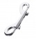Серебристый двухсторонний карабин TOYFA Metal - ToyFa - купить с доставкой в Самаре